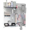 imageWall Control Metal Pegboard Utility Tool Storage Kit with Black Pegboard and Black AccessoriesGalvBlack