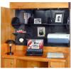 imageWall Control Office Organizer Unit Wall Mounted Office Desk Storage and Organization Kit Slotted White Wallboards and Blue AccessoriesBlackBlack