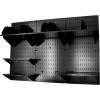 imageWall Control Office Organizer Unit Wall Mounted Office Desk Storage and Organization Kit Slotted White Wallboards and Blue AccessoriesBlackBlack