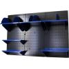 imageWall Control Office Organizer Unit Wall Mounted Office Desk Storage and Organization Kit Slotted White Wallboards and Blue AccessoriesBlackBlue
