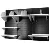 imageWall Control Office Organizer Unit Wall Mounted Office Desk Storage and Organization Kit Slotted White Wallboards and Blue AccessoriesBlackWhite
