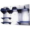 imageWall Control Office Organizer Unit Wall Mounted Office Desk Storage and Organization Kit Slotted White Wallboards and Blue AccessoriesGalvBlue