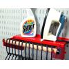 imageWall Control Paper Towel Holder and Dowel Rod Pegboard Shelf Assembly for Wall Control Pegboard and Slotted Tool Board  BlackRed