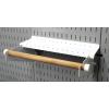 imageWall Control Paper Towel Holder and Dowel Rod Pegboard Shelf Assembly for Wall Control Pegboard and Slotted Tool Board  BlackWhite