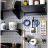 imageWall Control Pegboard 32in x 16in Galvanized Metal Pegboard Tool Board PanelGray