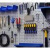 imageWall Control Pegboard 32in x 16in Galvanized Metal Pegboard Tool Board PanelGray