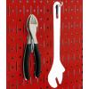 imageWall Control Pegboard 32in x 16in Galvanized Metal Pegboard Tool Board PanelRed