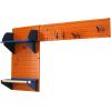 imageWall Control Pegboard Garden Supplies Storage and Organization Garden Tool Organizer Kit with Black Pegboard and White AccessoriesOrange Pegboard Blue Accessories
