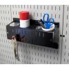 imageWall Control Pegboard Organizer 4 ft Metal Pegboard Standard Tool Storage Kit with Black Toolboard and Black AccessoriesBlack