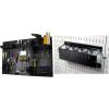 imageWall Control Pegboard Organizer 4 ft Metal Pegboard Standard Tool Storage Kit with Black Toolboard and Black AccessoriesBlack