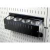 imageWall Control Pegboard Organizer 4 ft Metal Pegboard Standard Tool Storage Kit with Black Toolboard and Black AccessoriesBlack