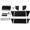 imageWall Control Pegboard Organizer 4 ft Metal Pegboard Standard Tool Storage Kit with Black Toolboard and Black AccessoriesBlackBlack