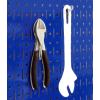imageWall Control Pegboard Organizer 4 ft Metal Pegboard Standard Tool Storage Kit with Black Toolboard and Black AccessoriesBlue