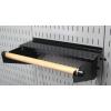 imageWall Control Pegboard Organizer 4 ft Metal Pegboard Standard Tool Storage Kit with Black Toolboard and Black AccessoriesGrayBlack