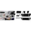 imageWall Control Pegboard Organizer 4 ft Metal Pegboard Standard Tool Storage Kit with Black Toolboard and Black AccessoriesGrayBlack