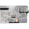 imageWall Control Pegboard Organizer 4 ft Metal Pegboard Standard Tool Storage Kit with Black Toolboard and Black AccessoriesGrayBlack