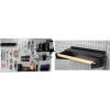 imageWall Control Pegboard Organizer 4 ft Metal Pegboard Standard Tool Storage Kit with Black Toolboard and Black AccessoriesGrayBlack