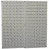 imageWall Control Pegboard Organizer 4 ft Metal Pegboard Standard Tool Storage Kit with Black Toolboard and Black AccessoriesGrayBlack