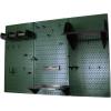 imageWall Control Pegboard Organizer 4 ft Metal Pegboard Standard Tool Storage Kit with Black Toolboard and Black AccessoriesGreen Pegboard with Black Accessories