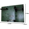imageWall Control Pegboard Organizer 4 ft Metal Pegboard Standard Tool Storage Kit with Black Toolboard and Black AccessoriesGreen Pegboard with Black Accessories