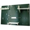 imageWall Control Pegboard Organizer 4 ft Metal Pegboard Standard Tool Storage Kit with Black Toolboard and Black AccessoriesGreen Pegboard with White Accessories