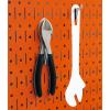 imageWall Control Pegboard Organizer 4 ft Metal Pegboard Standard Tool Storage Kit with Black Toolboard and Black AccessoriesOrange