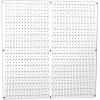 imageWall Control Pegboard Organizer 4 ft Metal Pegboard Standard Tool Storage Kit with Black Toolboard and Black AccessoriesWhite
