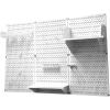 imageWall Control Pegboard Organizer 4 ft Metal Pegboard Standard Tool Storage Kit with Black Toolboard and Black AccessoriesWhite