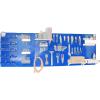 imageWall Control Pegboard Organizer 8 ft Pegboard Master Workbench Kit with Blue Toolboard and Black Pegboard HooksBlueWhite