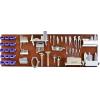 imageWall Control Pegboard Organizer 8 ft Pegboard Master Workbench Kit with Blue Toolboard and Black Pegboard HooksRedWhite