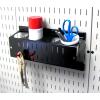 imageWall Control Pegboard Spray Can Holder Bracket and Aerosol Can Organizer Pegboard and Slotted Tool Board  BlackBlack