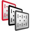 imageWall Control Pegboard Spray Can Holder Bracket and Aerosol Can Organizer Pegboard and Slotted Tool Board  BlackRed