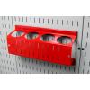 imageWall Control Pegboard Spray Can Holder Bracket and Aerosol Can Organizer Pegboard and Slotted Tool Board  BlackRed