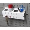 imageWall Control Pegboard Spray Can Holder Bracket and Aerosol Can Organizer Pegboard and Slotted Tool Board  BlackWhite