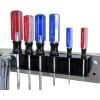 imageWall Control Screwdriver Holder Bracket Slotted Metal Pegboard Accessory Slotted Tool Board  RedBlack