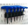 imageWall Control Screwdriver Holder Bracket Slotted Metal Pegboard Accessory Slotted Tool Board  RedBlack