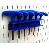 imageWall Control Screwdriver Holder Bracket Slotted Metal Pegboard Accessory Slotted Tool Board  RedBlue