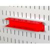 imageWall Control Screwdriver Holder Bracket Slotted Metal Pegboard Accessory Slotted Tool Board  RedRed