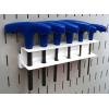 imageWall Control Screwdriver Holder Bracket Slotted Metal Pegboard Accessory Slotted Tool Board  RedWhite