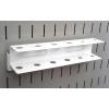 imageWall Control Screwdriver Holder Bracket Slotted Metal Pegboard Accessory Slotted Tool Board  RedWhite