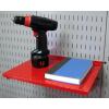 imageWall Control Shelf 12in Deep Pegboard Shelf Assembly for Wall Control Pegboard and Slotted Tool Board  WhiteRed
