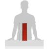 imageWall Control Shelf 4in Deep Pegboard Shelf Assembly Pegboard and Slotted Tool Board  RedRed