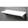 imageWall Control Shelf 4in Deep Pegboard Shelf Assembly Pegboard and Slotted Tool Board  RedWhite