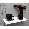 imageWall Control Shelf 6in Deep Pegboard Shelf Assembly Pegboard and Slotted Tool Board  BlueWhite