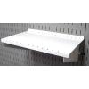 imageWall Control Shelf 9in Deep Pegboard Shelf Assembly Only for use Brand Slotted Pegboard  BlackWhite