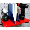 imageWall Control Shelf Divider for 9in Deep Pegboard Shelf Assembly for use Pegboard and Slotted Tool Board  BlueBlue
