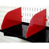 imageWall Control Shelf Divider for 9in Deep Pegboard Shelf Assembly for use Pegboard and Slotted Tool Board  BlueRed