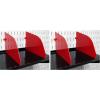 imageWall Control Shelf Divider for 9in Deep Pegboard Shelf Assembly for use Pegboard and Slotted Tool Board  BlueRed