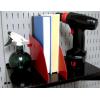 imageWall Control Shelf Divider for 9in Deep Pegboard Shelf Assembly for use Pegboard and Slotted Tool Board  BlueRed