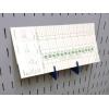 imageWall Control Slotted Metal Pegboard Bracket Pair Accessory Pack Pegboard and Slotted Tool Board  Blue